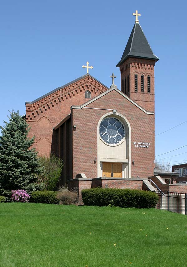 exterior of the church